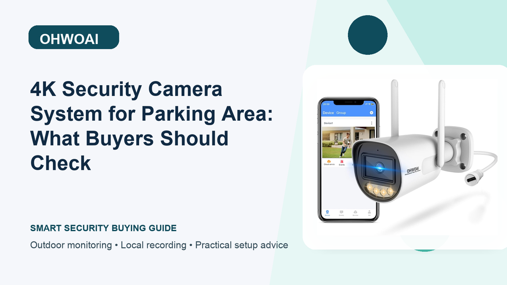 4K Security Camera System for Parking Area: Entry Coverage Tips
