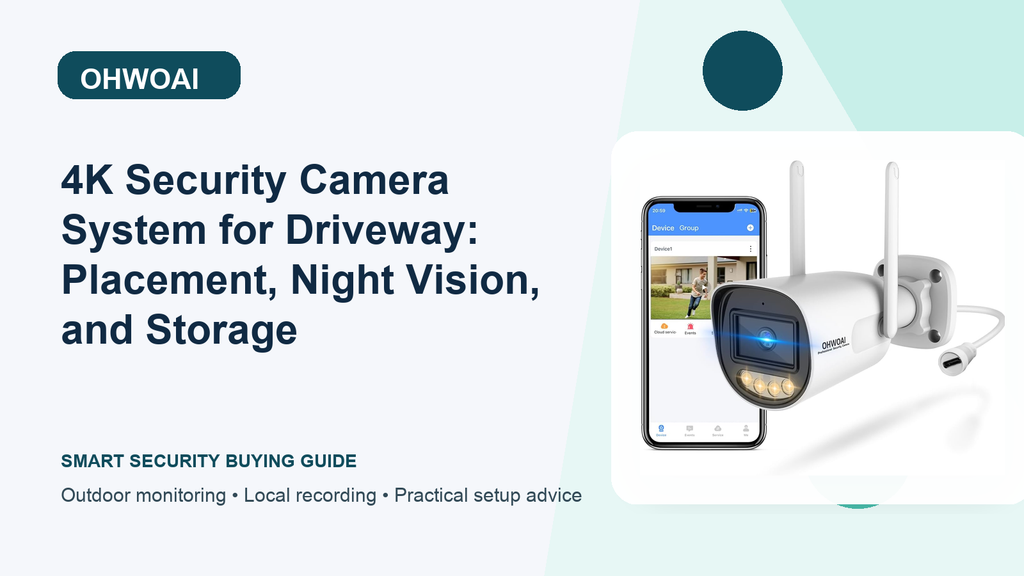 4K Security Camera System for Driveway: Placement, Night Vision, and Storage