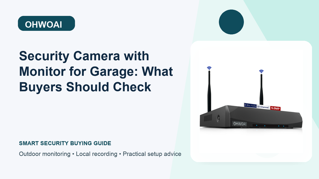Security Camera with Monitor for the Garage: A Practical Recording Guide and Blind Spots