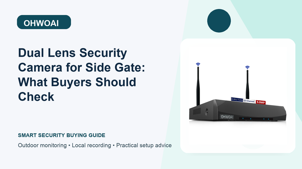 Dual Lens Security Camera Buying Guide for Side Gate: Outdoor Mounting | OHWOAI