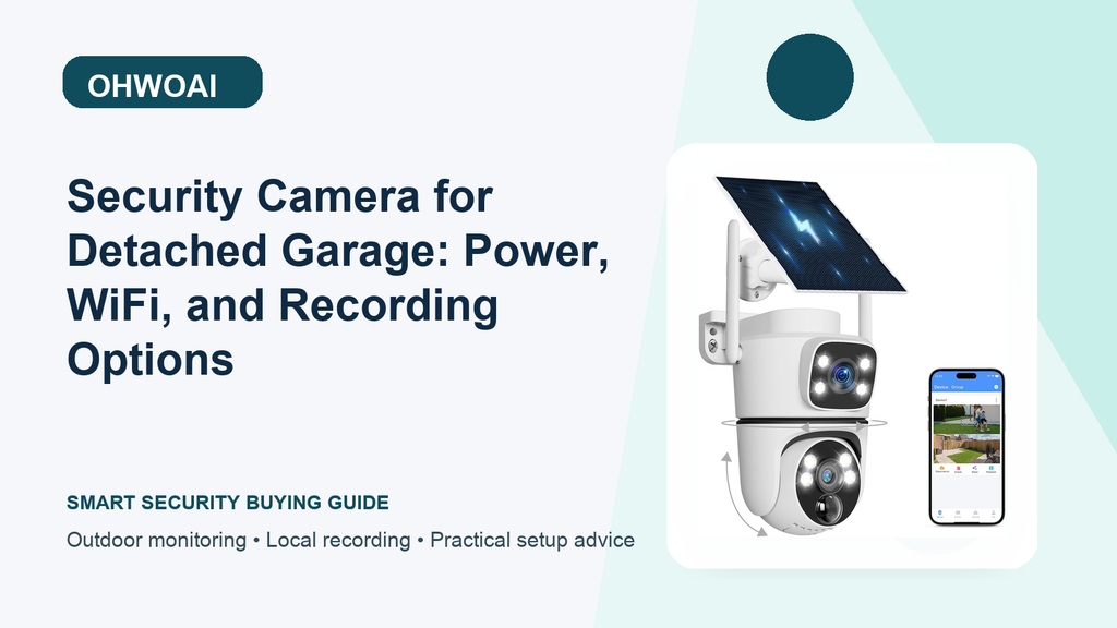 Security Camera for Detached Garage: Power, WiFi, and Recording Options