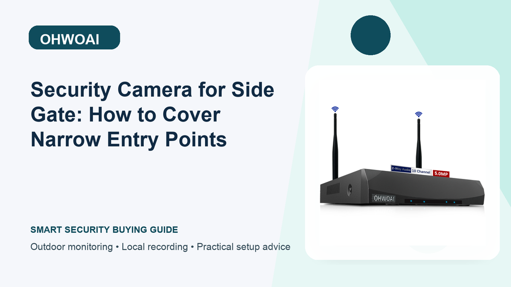 Security Camera for Side Gate: How to Cover Narrow Entry Points
