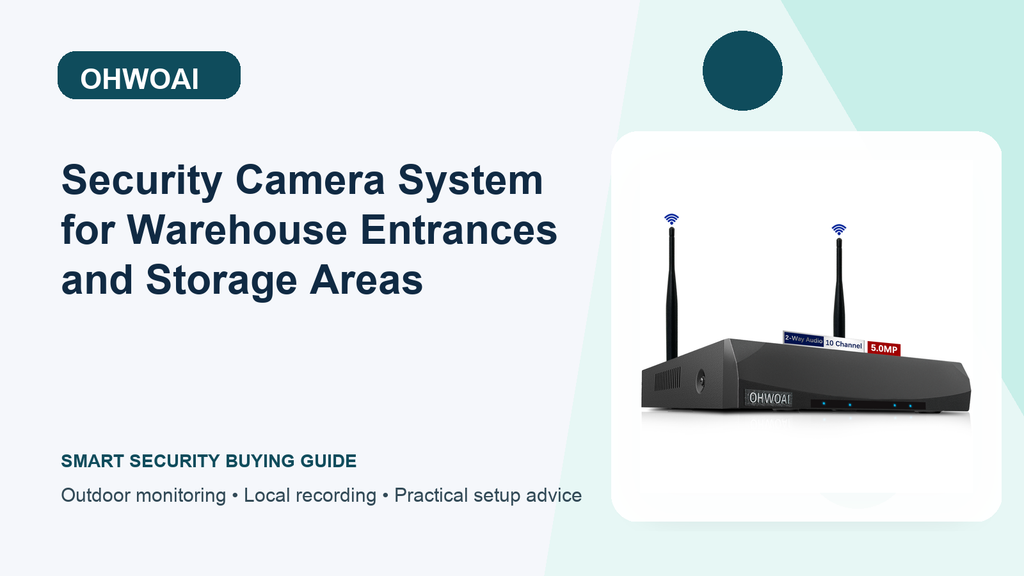 Security Camera System for Warehouse Entrances and Storage Areas