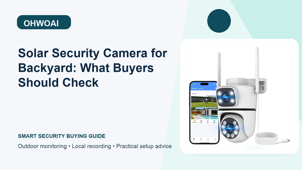 Installation Height Checklist for Backyard Solar Security Camera | OHWOAI