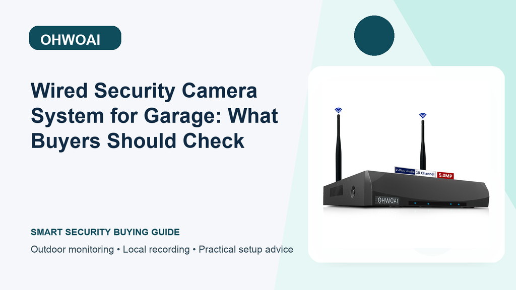 Securing the Garage: When a Wired Security Camera System Makes More Sense and Power Access