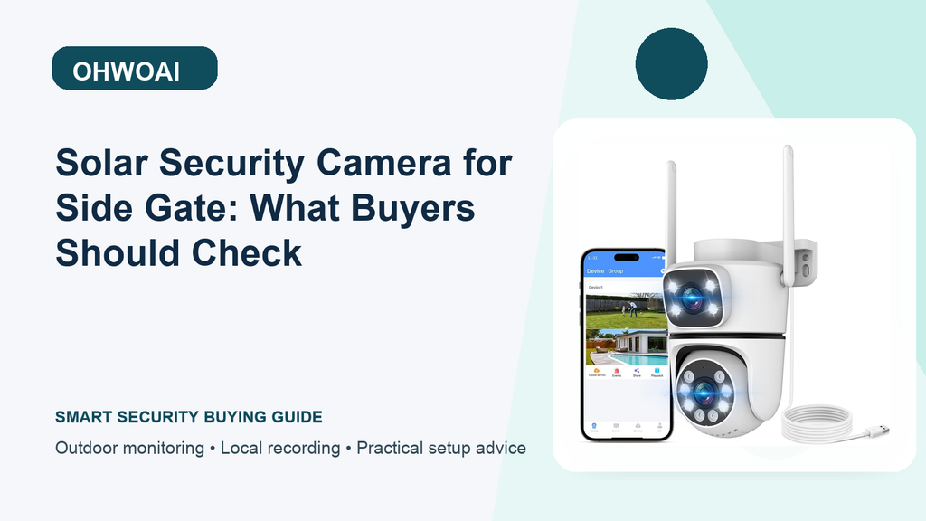 Solar Security Camera and the Side Gate: Matching Recording Needs to Risk and Camera Count