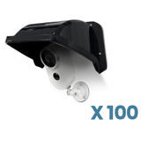 OHWOAI Universal Sun Rain Cover Shield, Backup Camera Rain Shield for Surveillance System, Outdoor Security Cameras Cover, Weatherproof Black Case