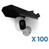 Universal Sun Rain Shade Camera Cover Shield, Protective Roof for Outdoor/Indoor Security Cameras, Metal Case for Dome/Bullet Cams