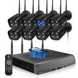 《2-Way Audio & 130°Wide Angle Lens》Wireless Security Camera System Outdoor, WiFi Cameras for Home Video Surveillance Systems (Enjoy $20 Off Instantly)