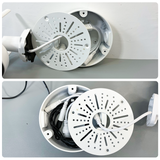 【Compatible Almost All Cameras Type】Universial Camera Junction Box Metal Universal Bullet Security Camera Junction Box Mount Bracket, Metal Indoor/Outdoor Camera Junction Box