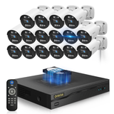 《122° Wide-Angle & 80FT Night Vision》Outdoor Wired Security Camera System,CCTV Cameras Outside, Video Surveillance Systems, Surveillance DVR Kits (Enjoy $20 Off Instantly)