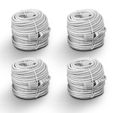 《4×60 Feet》Ethernet Cable POE Cameras Systems Video Security Network Cable Security Surveillance POE Camera System