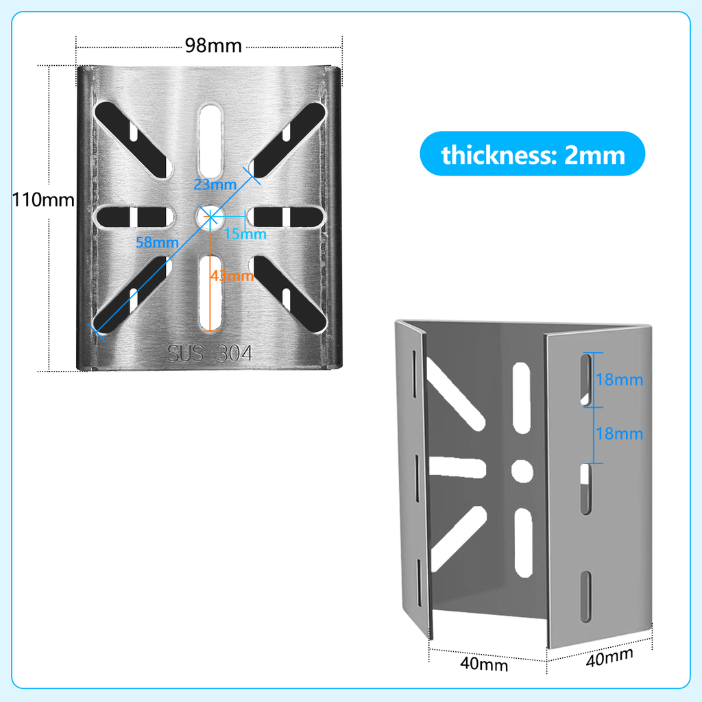 Universal Security Camera Mount Wall Mounting Brackets,Vertical Pole M ...