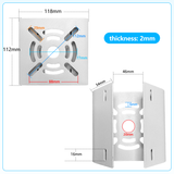 Universal Security Camera Mount Wall Mounting Brackets,Vertical Adapter for CCTV Camera Wall Mount,Pole Clamp Bracket,Solar Panel Pole Mount Outdoor Video Surveillance Equipment