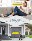 Two-Way Audio PoE Security Camera System Outdoor, 5MP Wired Cameras with 4K 8CH NVR Systems, Home Surveillance Video DVR Kits（Enjoy $10 Off Instantly）