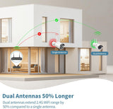 Dual Antennas 50% Longer