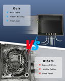Heavy Duty Lockable Enclosure Box for Security Wiring, Universal Steel Shell for DVR/NVR, CCTV Cable and Electrical Project