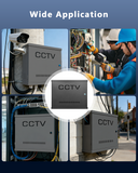 Heavy Duty Lockable Enclosure Box for Security Wiring, Universal Steel Shell for DVR/NVR, CCTV Cable and Electrical Project