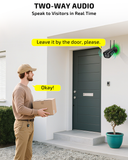 《2-Way Audio & 130°Wide Angle Lens》Wireless Security Camera System Outdoor, WiFi Cameras for Home Video Surveillance Systems (Enjoy $20 Off Instantly)