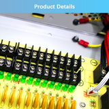 9-Channel DC 12-Volt 5-Amp Output CCTV Distributed Power Supply Box/Converter with AC Plug and Lock(5A 9-Channel)