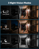 《130°Wide Angle & Two-Way Audio》Wireless Security Camera System Outdoor, WiFi Cameras for Home Security,Video Surveillance Systems（ Enjoy $20 Off Instantly）