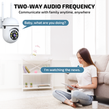 OHWOAI 2.4G/5G Wireless Security Camera for Home, 360-degree Indoor WiFi Cameras with Color Night Vision, 2-Way Audio