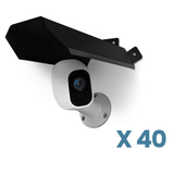 Universal Sun Rain Shade Camera Cover Shield, Protective Roof for Outdoor/Indoor Security Cameras, Metal Case for Dome/Bullet Cams