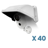 OHWOAI Universal Sun Rain Cover Shield, Backup Camera Rain Shield for Surveillance System, Outdoor Security Cameras Cover, Weatherproof White Case