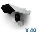 Universal Sun Rain Shade Camera Cover Shield, Protective Roof for Outdoor/Indoor Security Cameras, Metal Case for Dome/Bullet Cams