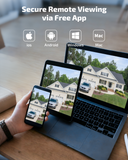 《130°Wide Angle & Two-Way Audio》Wireless Security Camera System Outdoor, WiFi Cameras for Home Security,Video Surveillance Systems（ Enjoy $20 Off Instantly）