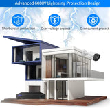 Load image into Gallery viewer, OHWOAI POE Security Camera Outdoor, Ethernet Outdoor IP Camera, Wired Surveillance Video Camera, 4K POE Bullet Camera, Home IP 8MP Camera, Work POE Camera System