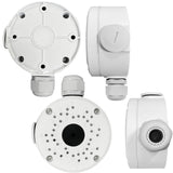 《Aluminum Waterproof》Junction Box for Security Camera Cable Hide Universal Junction Box for Camera Durable Housing for Outdoor Indoor Surveillance Camera System