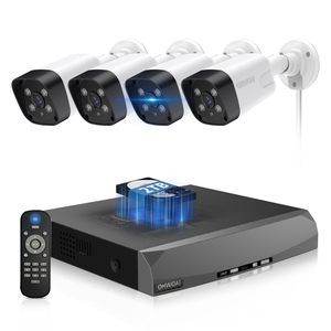 4K PoE Security Camera System, 4-Camera 8-Channel NVR, 130° Wide Angle & 2-Way Audio, Outdoor Wired Surveillance NVR Kit (Enjoy $10 Off Instantly)