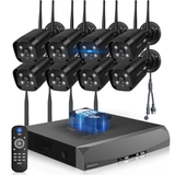 《2-Way Audio & 130°Wide Angle Lens》Wireless Security Camera System Outdoor, WiFi Cameras for Home Video Surveillance Systems (Enjoy $20 Off Instantly)