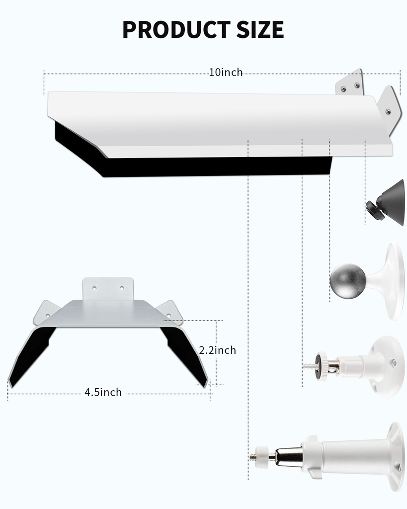 Universal Sun Rain Shade Camera Cover Shield, Protective Roof for Outd ...