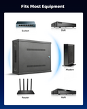 Heavy Duty Lockable Enclosure Box for Security Wiring, Universal Steel Shell for DVR/NVR, CCTV Cable and Electrical Project