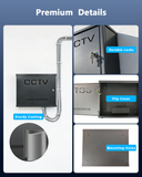 Heavy Duty Lockable Enclosure Box for Security Wiring, Universal Steel Shell for DVR/NVR, CCTV Cable and Electrical Project
