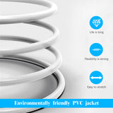 《4×60 Feet》Ethernet Cable POE Cameras Systems Video Security Network Cable Security Surveillance POE Camera System