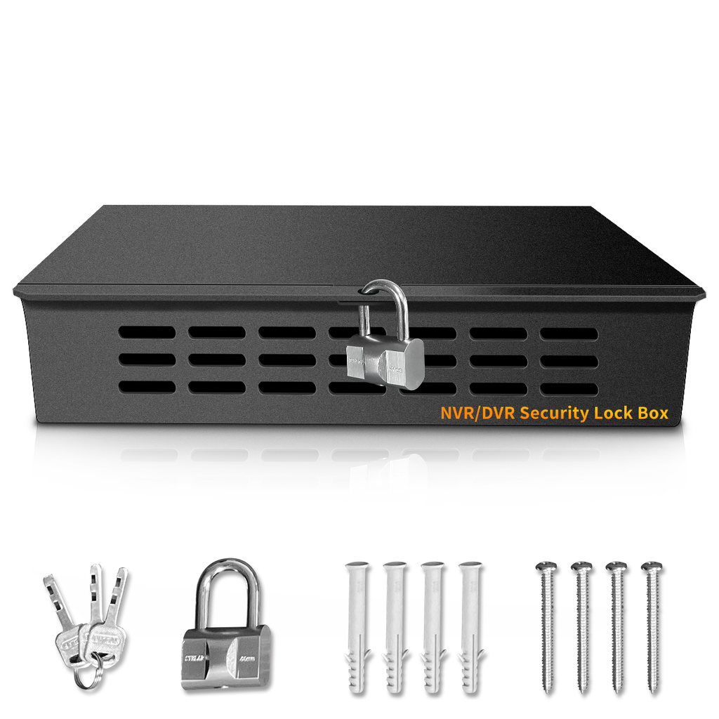 NVR/DVR Lock Box,Heavy Duty Steel 9.13