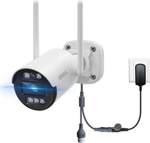 OHWOAI 3MP Add-on Camera for Wireless Security Camera System Outdoor, WiFi Cameras with Dual Antennas, Compatible with Network Video Recorder, Cannot Be Used Independently