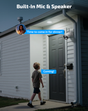 《130°Wide Angle & Two-Way Audio》Wireless Security Camera System Outdoor, WiFi Cameras for Home Security,Video Surveillance Systems（ Enjoy $20 Off Instantly）