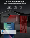 OHWOAI 5MP Add-on Camera for Wireless Security Camera System Outdoor, Wireless Cameras with Dual Antennas, Compatible with NVR, Cannot Be Used Independently