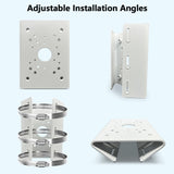 Universal Security Camera Mount Wall Mounting Brackets,Vertical Pole Mount for CCTV Camera Wall Mount,Pole Clamp Bracket,Solar Panel Clamps Outdoor Video Surveillance Equipment