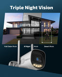 OHWOAI 《Supports 2.4GHz & 5GHz WiFi》Wireless Outdoor Security Camera with Color Night Vision, Motion Detection, Remote Viewing WiFi Cameras, Home Video Surveillance