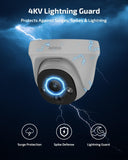 《130° Wide Angle & 4K Ultra HD》Wired Security Camera System Outdoor, POE IP Cameras with 8CH NVR Systems, Video Surveillance DVR Kits with PIR Motion Detection