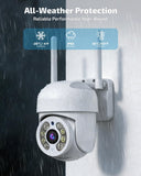 OHWOAI 《2-Way Audio & IP65 Waterproof》Wireless Outdoor PTZ Security Camera, Home WiFi Video Surveillance Cameras