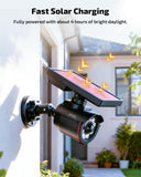 Solar Spot Lights Outdoor Motion Sensor, Wireless Solar Security LED Spotlight, 1600 Lumens Waterproof Driveway Motion Light, Solar IR Floodlight Motion Detector, Infrared Security Alarm Light(4 Packs)