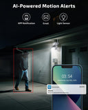 OHWOAI Dual View Wireless Outdoor Security Camera, 2.4G/5G WiFi PTZ Surveillance Cameras with Color Night Vision for Home Security