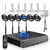 《130°Wide Angle & Two-Way Audio》Wireless Security Camera System Outdoor, WiFi Cameras for Home Security,Video Surveillance Systems（ Enjoy $20 Off Instantly）