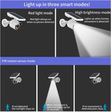 Focos Solares Exteriores con Sensor de Movimiento, Proyector LED de Seguridad Solar Inalámbrico, 1600 Lúmenes, Luz Solar Impermeable para Entrada, Detector de Movimiento Solar, Luz de Alarma de Seguridad por Infrarrojos (Paquete de 2)